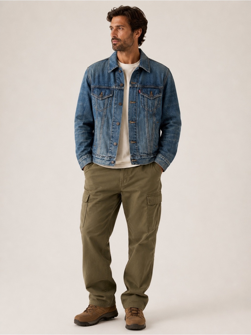 Levi’s Classic Blue Men’s Denim Jacket - Picture 3 of 10